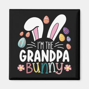 Ich bin der Opa Bunny Ostern Familienübereinstimmu Magnet