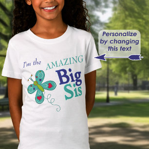 Ich bin der PHANTASTISCHE Big Sis Whimsical Butter T-Shirt
