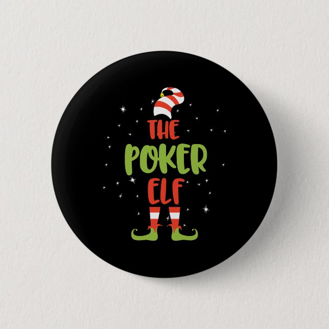 Ich bin der Poker Elf Button (Vorderseite)