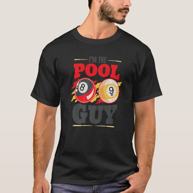 Ich bin der Pool-Typ Billard Männer Pool Spieler T-Shirt (Vorderseite)