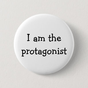 Ich bin der Protagonist, Held, Button