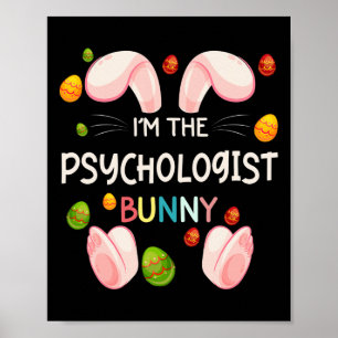 Ich bin der Psychologe Bunny Lustige passende Fami Poster
