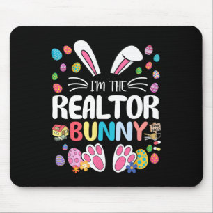 Ich bin der Realtor Hase Lustige Hasenohren Osterg Mousepad