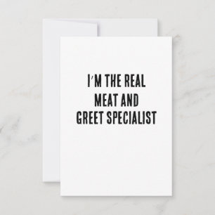 Ich bin der richtige Spezialist für Fleisch und Gr Dankeskarte