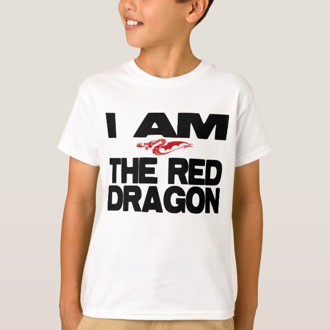 Ich bin der rote Drache T-Shirt (Vorderseite)