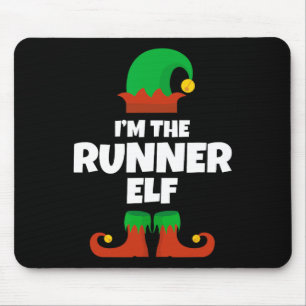 Ich bin der Runner Elf Familie Pajama Weihnachtslu Mousepad