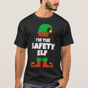 Ich bin der Safety Elf Familie Pajama Weihnachtslu T-Shirt