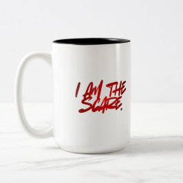 ICH BIN DER SCHRECKEN – Kühne & Furchtlose Kaffee- Zweifarbige Tasse