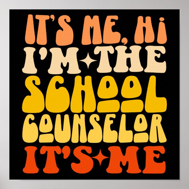 Ich bin der Schulberater, ich bin Groovy Poster (Vorne)