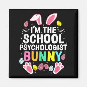 Ich bin der Schulpsychologe Bunny Frohe Ostern Magnet
