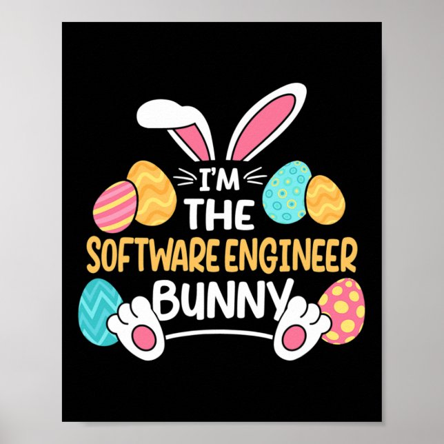 Ich bin der Software-Ingenieur-Hase-Entwickler Ost Poster (Vorne)