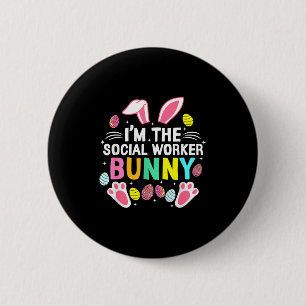Ich bin der Sozialarbeiter-Hase, Frohen Ostertag, Button