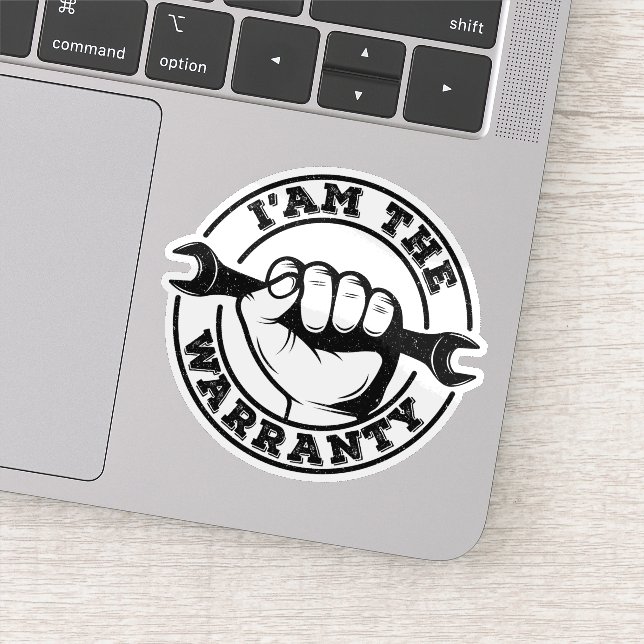 Ich bin der Spaß für die Gewährleistung von Diesel Aufkleber (Detail)