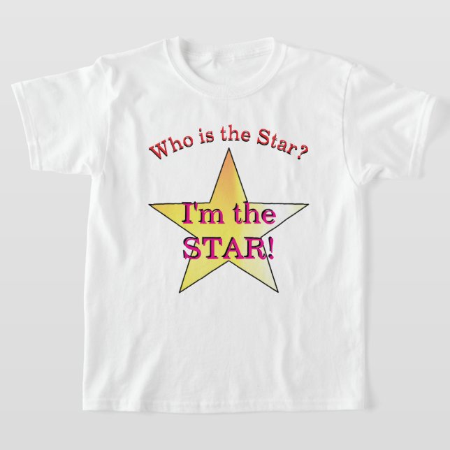 "Ich bin der Star!" T-Shirt (Ablage )
