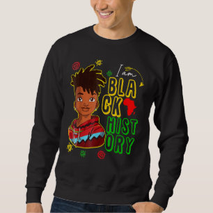 Ich bin der starke afrikanische Junge schwarze Ges Sweatshirt