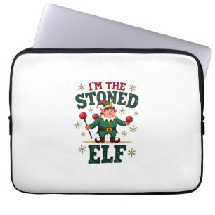Ich bin der stoned Elf Vintage Weihnachten Dabbing Laptopschutzhülle