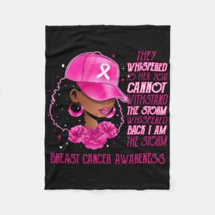 Ich bin der Storm Black Women Breast Cancer Surviv Fleecedecke