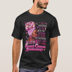 Ich bin der Storm Black Women Brustkrebs-Überleben T-Shirt