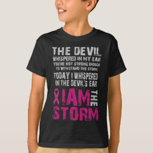 Ich bin der Storm Breast Cancer Awareness Comfort T-Shirt