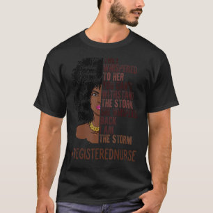 Ich bin der Storm Registered Nurse Afroamerikaner T-Shirt