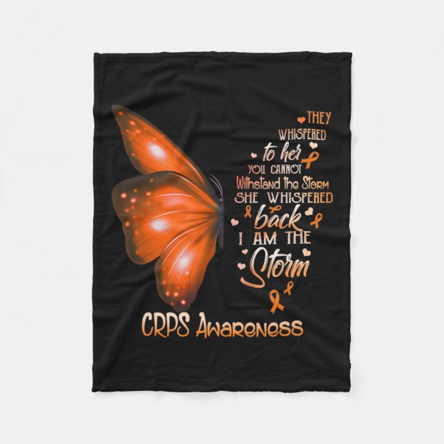 Ich bin der Sturm Crps-Butterfly Fleecedecke (Vorderseite)