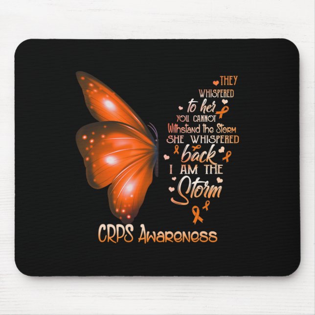 Ich bin der Sturm Crps-Butterfly Mousepad (Vorne)