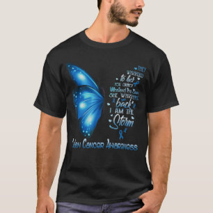 Ich bin der Sturm Darmkrebs-Bewusstsein Schmetterl T-Shirt
