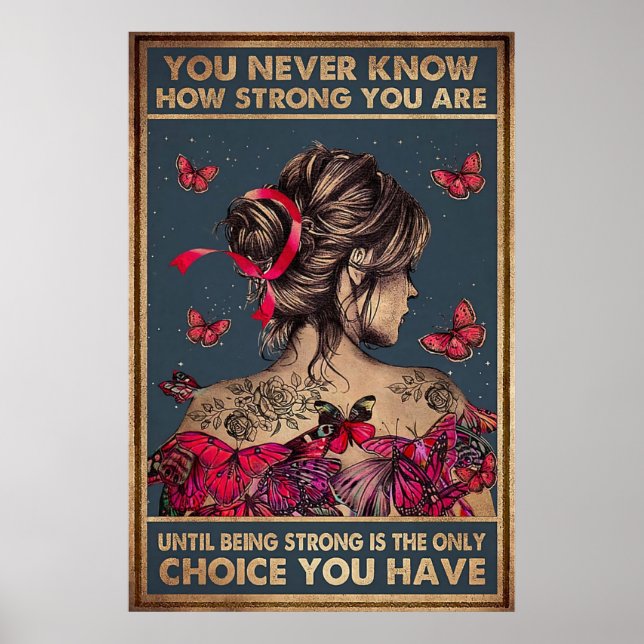 Ich bin der Sturm, den sie zurückflüstert hat Poster (Vorne)