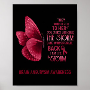 Ich bin der Sturm Gehirn Aneurysma Bewusstsein Sch Poster