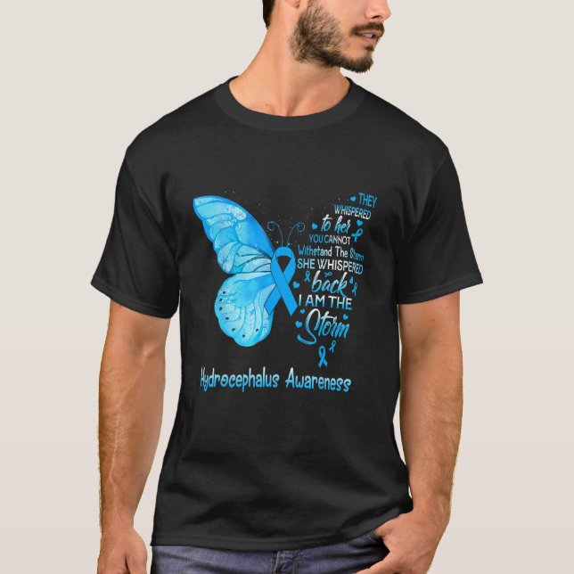 Ich bin der Sturm-Hydrocephalus-Butterfly T-Shirt (Vorderseite)
