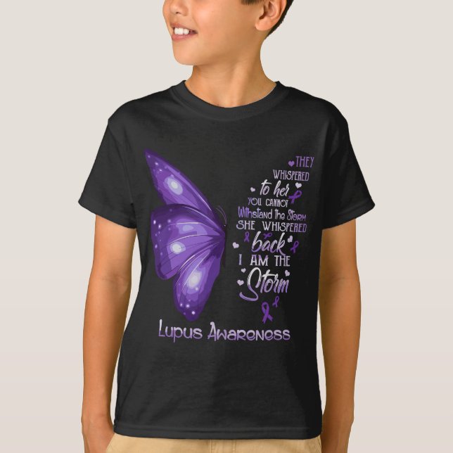 Ich bin der Sturm Lupus-Butterfly T-Shirt (Vorderseite)