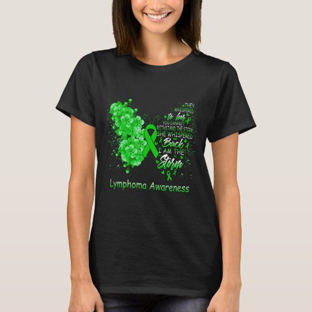 Ich bin der Sturm-Lymphom-Butterfly T-Shirt (Vorderseite)