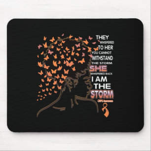 Ich bin der Sturm Schwarze Frau Crps-Bewusstsein Mousepad