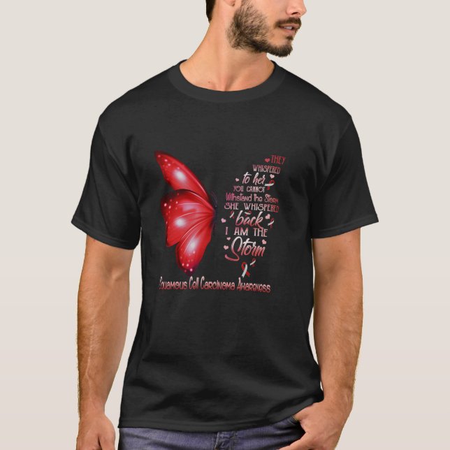 Ich bin der Sturm Squamous Cell Carcinoma Awarenes T-Shirt (Vorderseite)