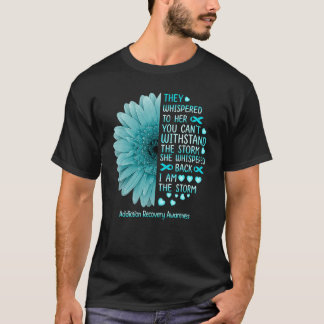 Ich bin der Sturm Suchtbewältigung Krieger Türkise T-Shirt