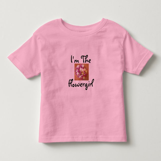 Ich bin der T - Shirt der Blumenmädchen (Vorderseite)