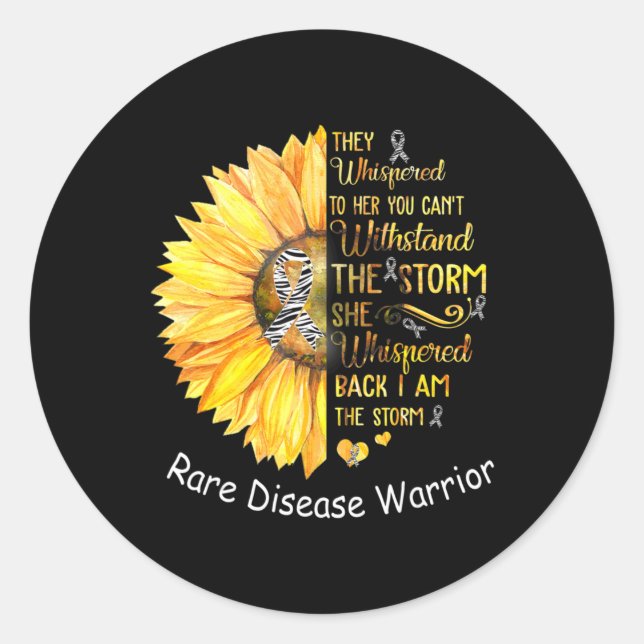 Ich bin der T - Shirt des Kriegers für seltene Kra Runder Aufkleber (Vorderseite)