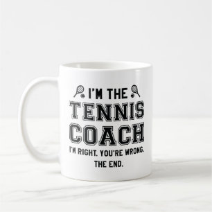 Ich bin der Tennistrainer Kaffeetasse