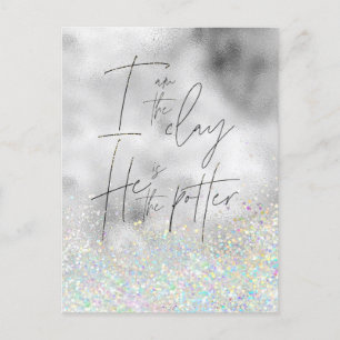 Ich bin der Ton; er ist der Potter Christlich Postkarte