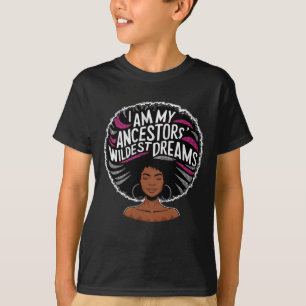 Ich bin der Traum meiner Vorfahren Hot Pink Bubble T-Shirt