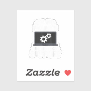 Ich bin der unbezahlte Computer des technischen Su Aufkleber