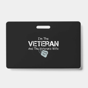 Ich bin der Veteran und die Frau des Veteranen Vet Ausweis