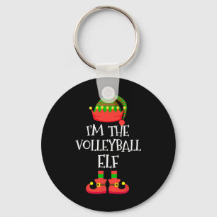 Ich bin der Volleyball Elf Weihnachtself Elf Squad Schlüsselanhänger