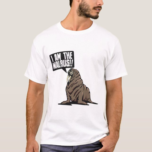 Ich bin der Walrus! Klassischer T - Shirt (Vorderseite)