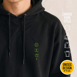 Ich bin der Weg Johannes 14:6 Christliche Symbole  Hoodie