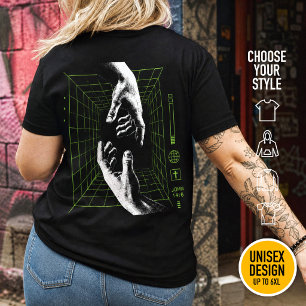 Ich bin der Weg Johannes 14:6 Grid Christlicher Cy Große Größe T-Shirt