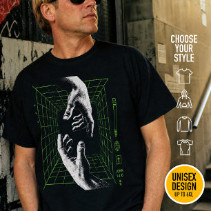 Ich bin der Weg Johannes 14:6 Grid Christlicher Cy T-Shirt