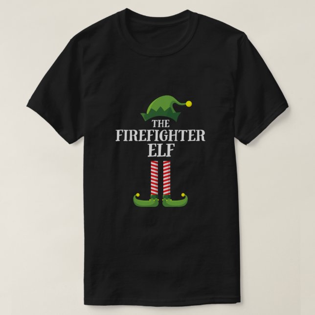 Ich bin der Weihnachtself der Feuerwehrleute des S T-Shirt (Design vorne)