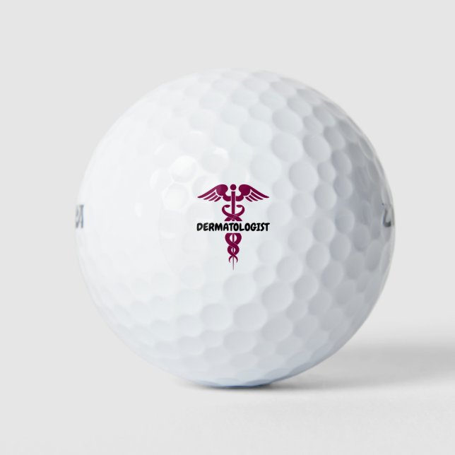 Ich bin Dermatologe Golfball (Vorderseite)
