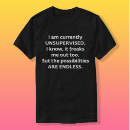 Ich bin derzeit nicht beaufsichtigt T-Shirt